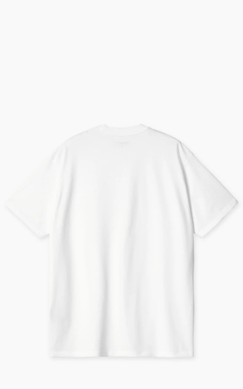 Carhartt WIP S/S Amour Pocket T-Shirt White/Black - Image 3
