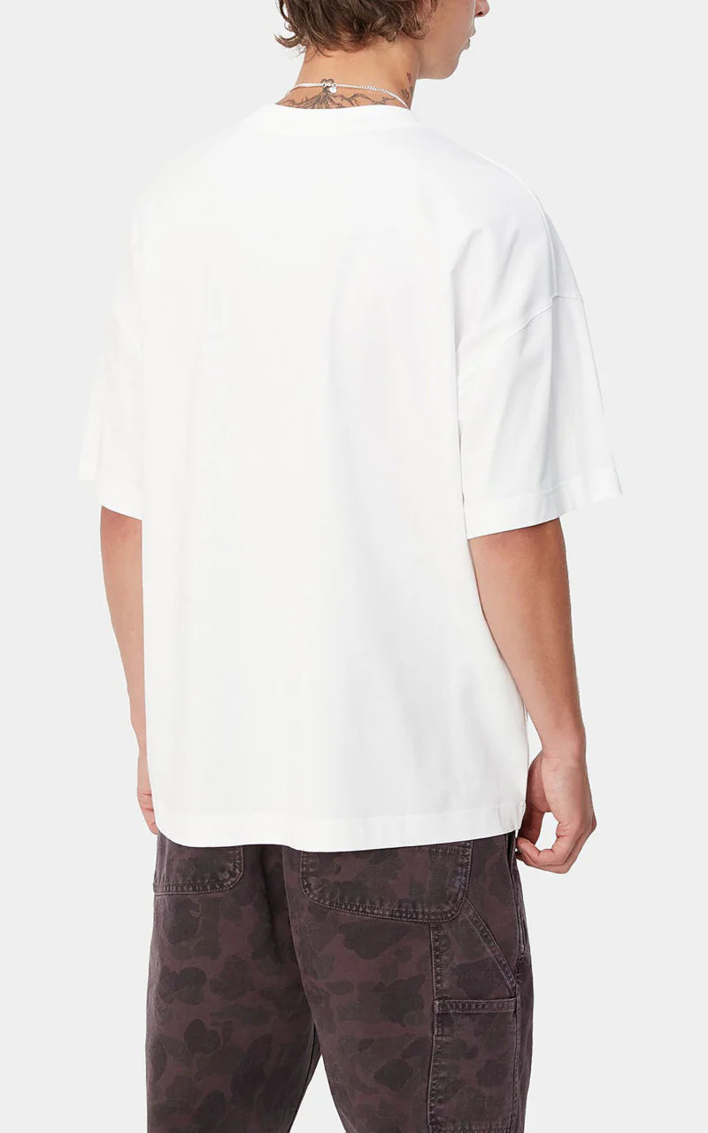Carhartt WIP S/S Body Of Work T-Shirt White/Black - Image 5