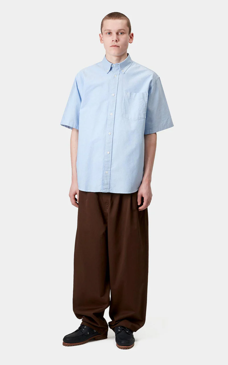 Carhartt WIP S/S Braxton Shirt Bleach/Wax - Image 4