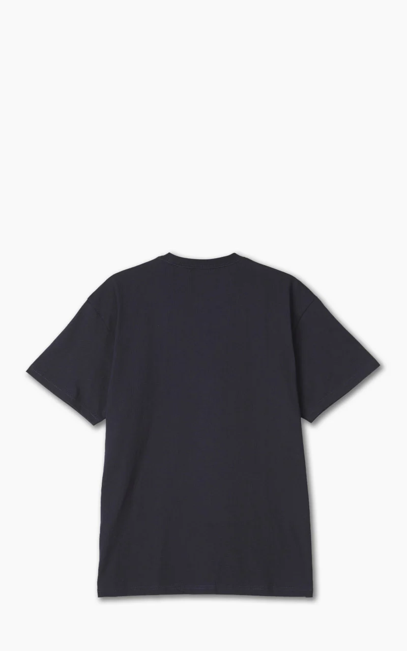 Carhartt WIP S/S Chase T-Shirt Blue/Gold - Image 3