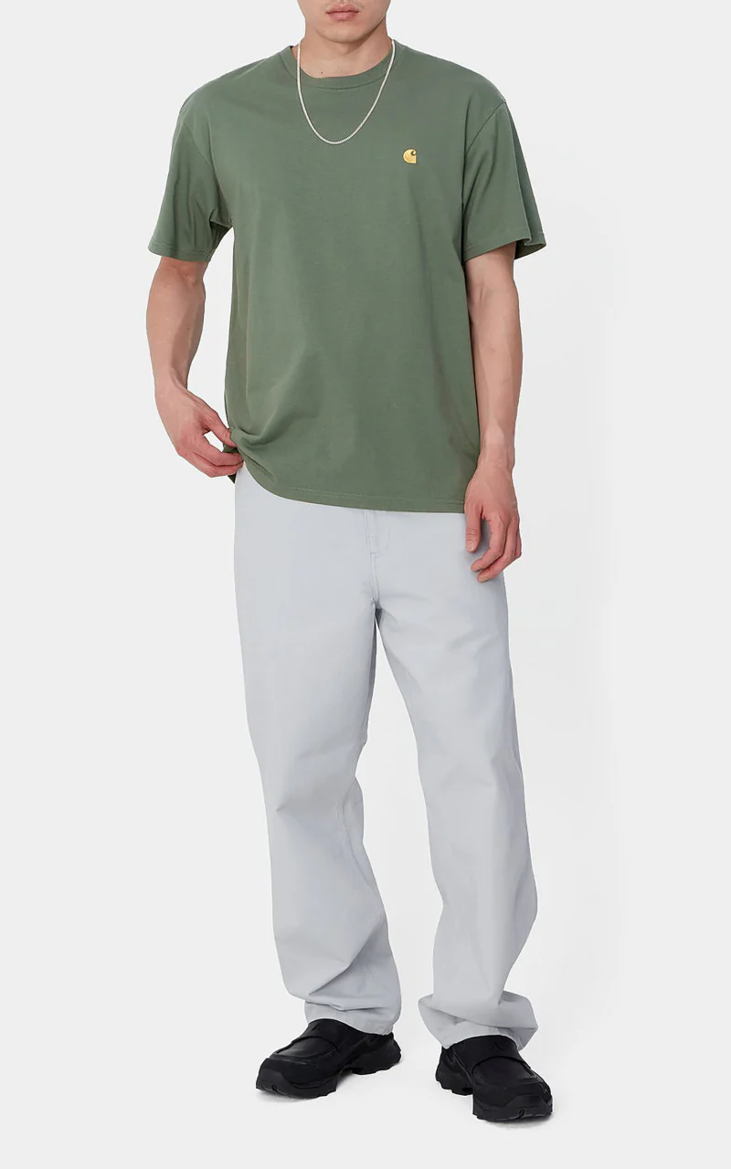 Carhartt WIP S/S Chase T-Shirt Duck Green/Gold - Image 2