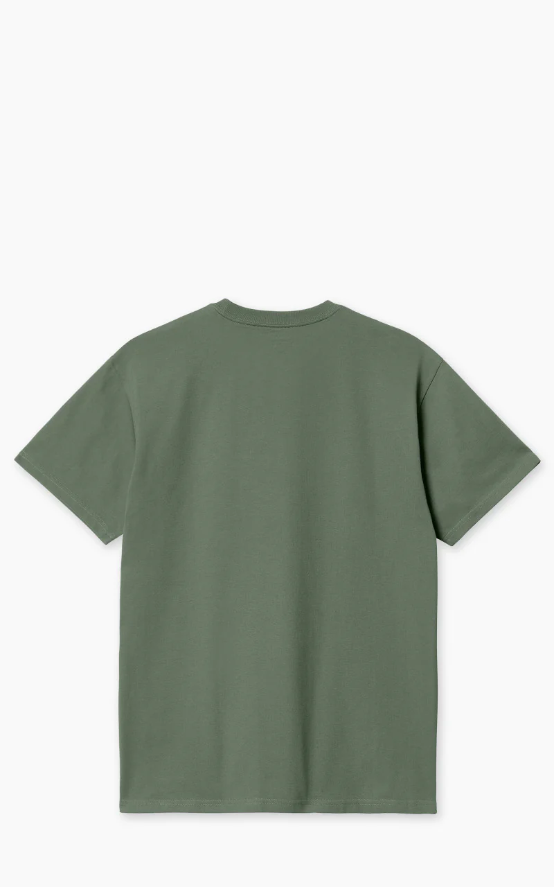Carhartt WIP S/S Chase T-Shirt Duck Green/Gold - Image 3