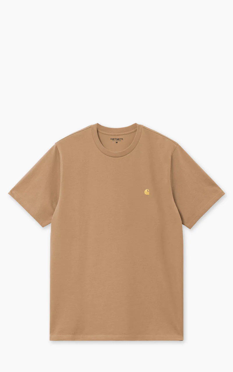 Carhartt WIP S/S Chase T-Shirt Dusty H Brown/Gold