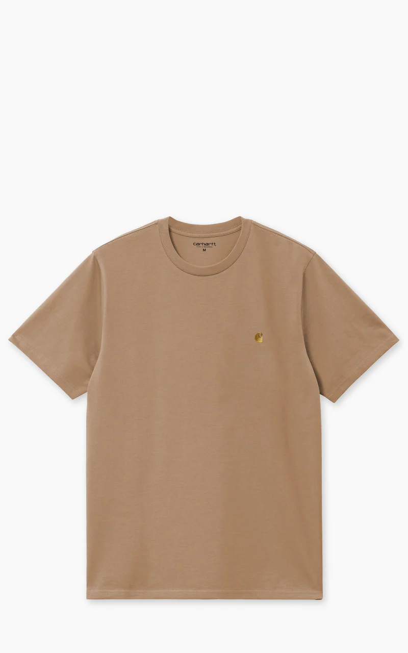 Carhartt WIP S/S Chase T-Shirt Peanut/Gold