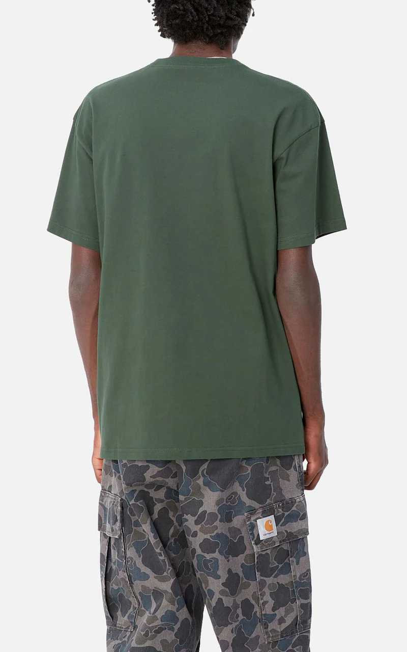 Carhartt WIP S/S Chase T-Shirt Sycamore Tree/Gold - Image 5