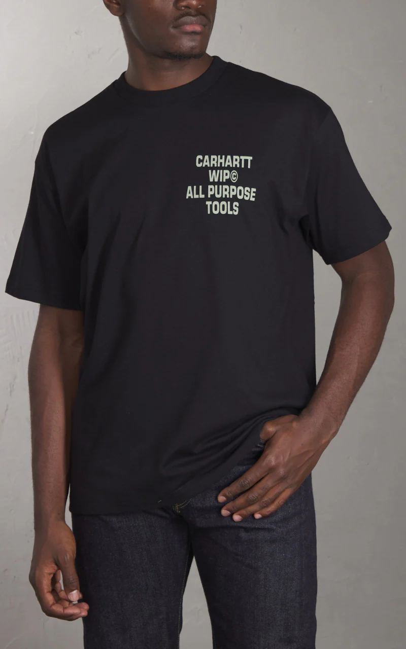 Carhartt WIP S/S Cross Screw T-Shirt Black - Image 3