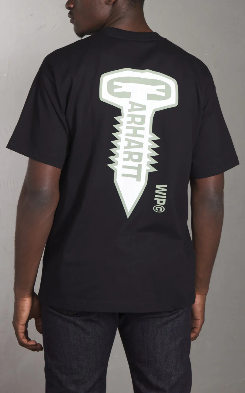 Carhartt WIP S/S Cross Screw T-Shirt Black - Image 4