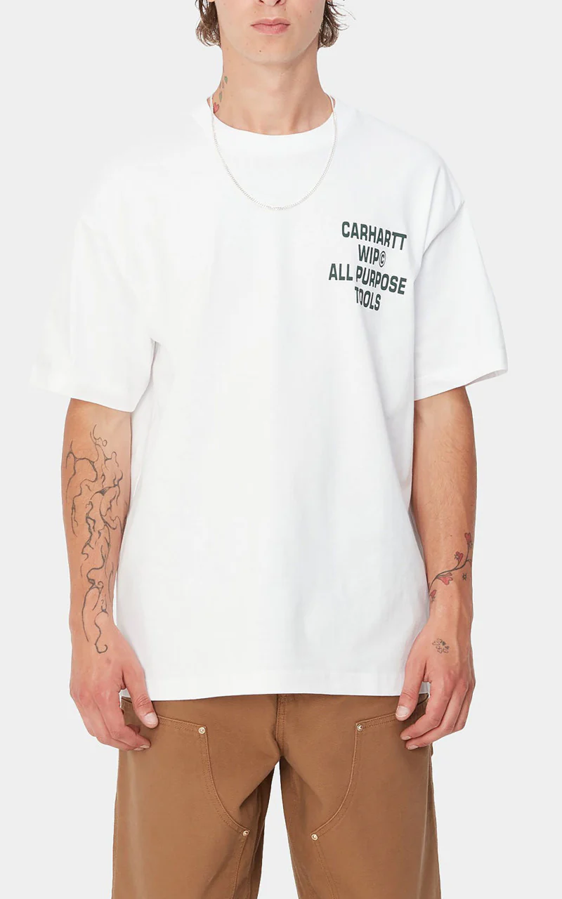 Carhartt WIP S/S Cross Screw T-Shirt White - Image 2
