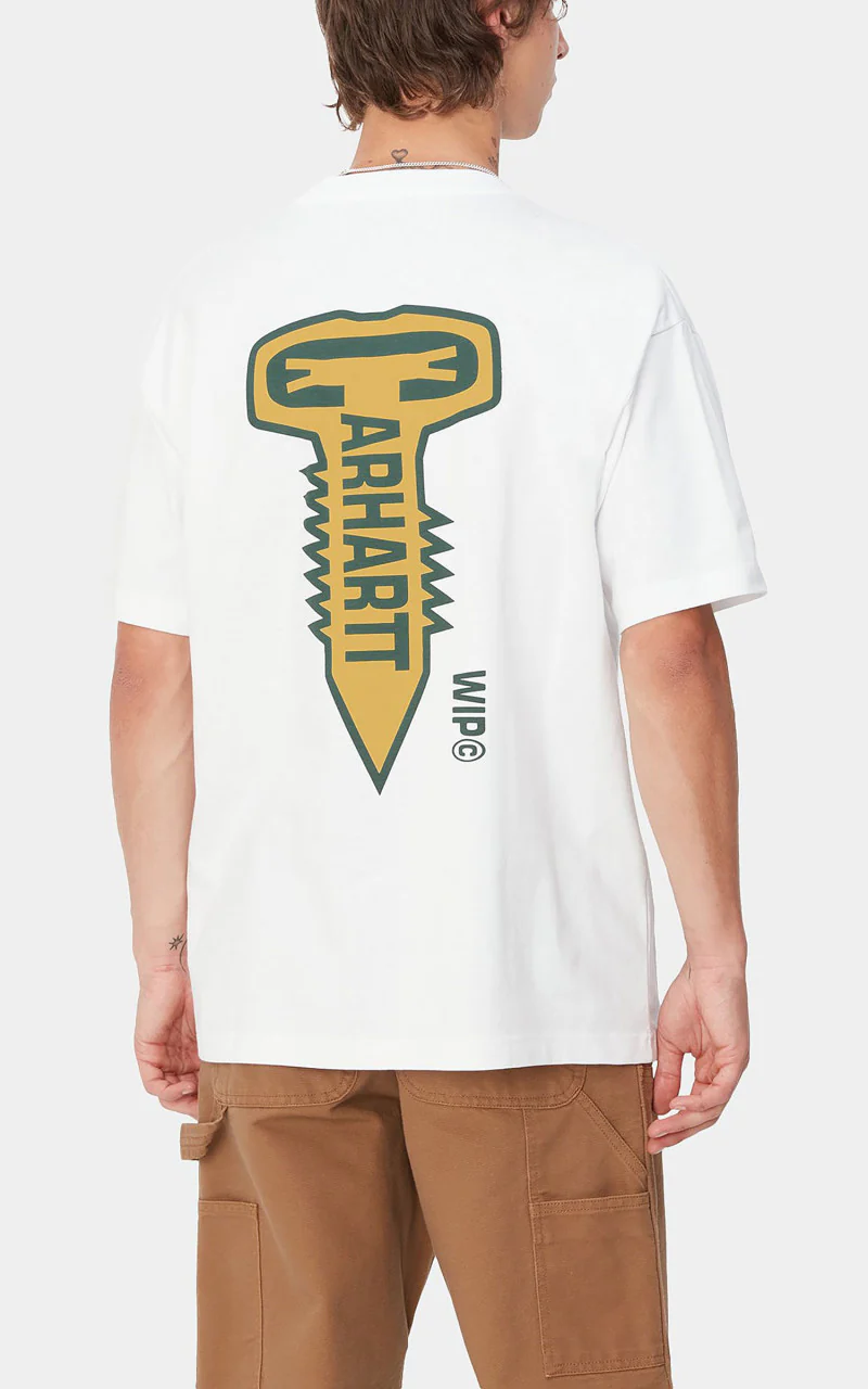 Carhartt WIP S/S Cross Screw T-Shirt White - Image 5
