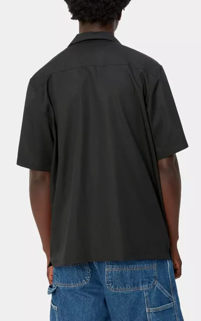 Carhartt WIP S/S Delray Shirt Black/Wax - Image 3