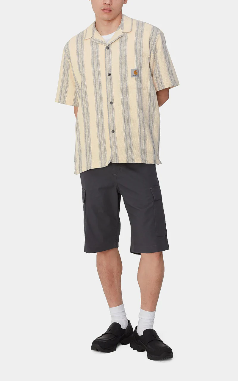 Carhartt WIP S/S Dodson Shirt Dodson Stripe/Natural - Image 2