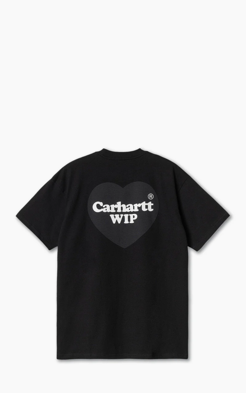 Carhartt WIP S/S Double Heart T-Shirt Black - Image 2