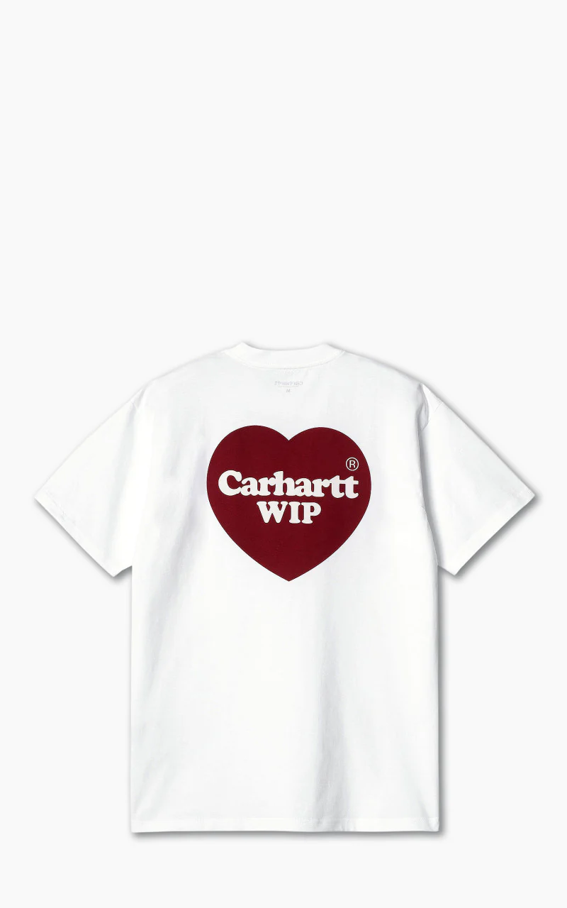 Carhartt WIP S/S Double Heart T-Shirt White - Image 2