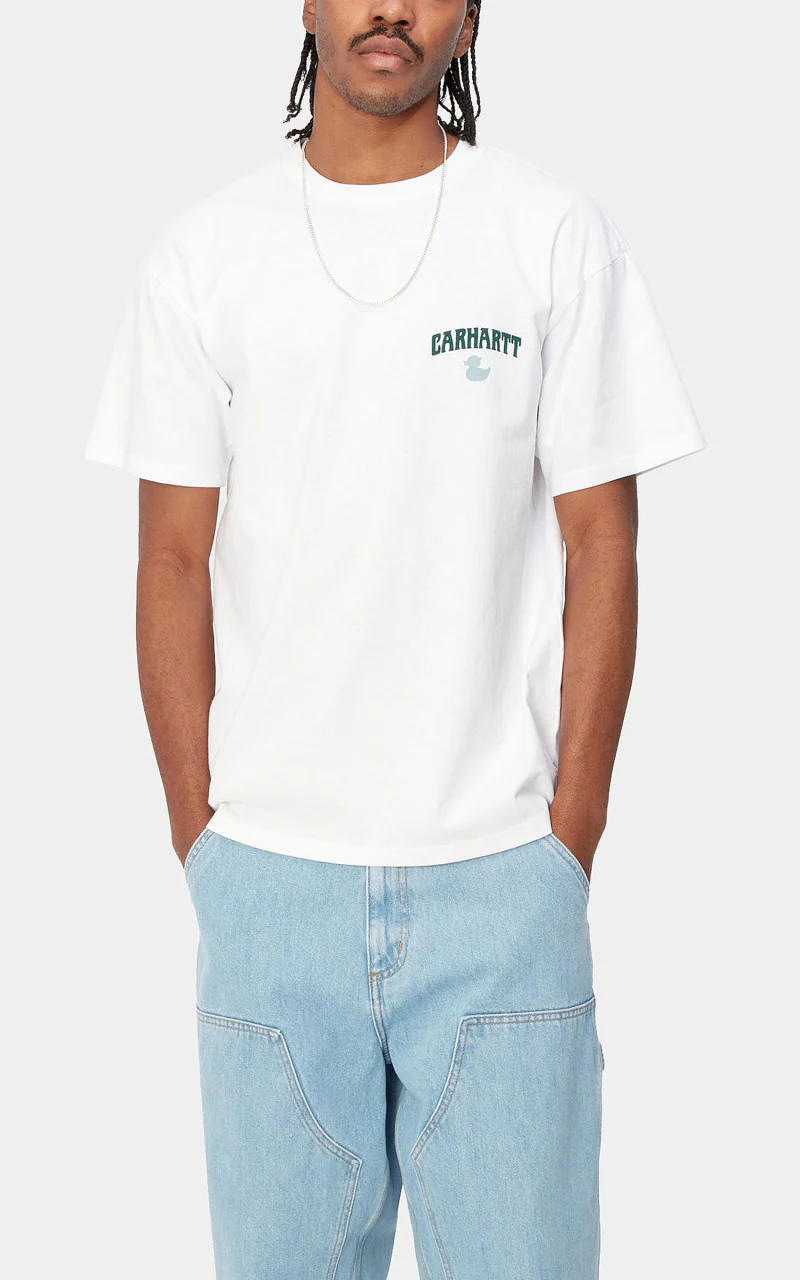 Carhartt WIP S/S Duckin' T-Shirt White - Image 3