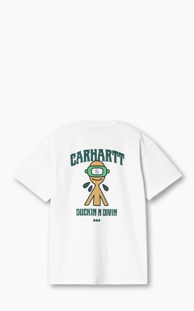 Carhartt WIP S/S Duckin' T-Shirt White - Image 4