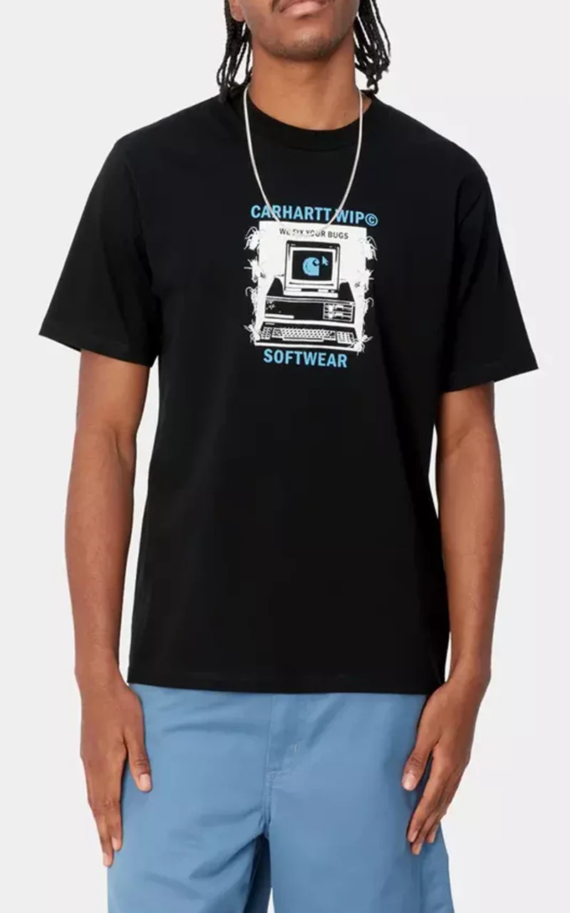 Carhartt WIP S/S Fixed Bugs T-Shirt Black - Image 2