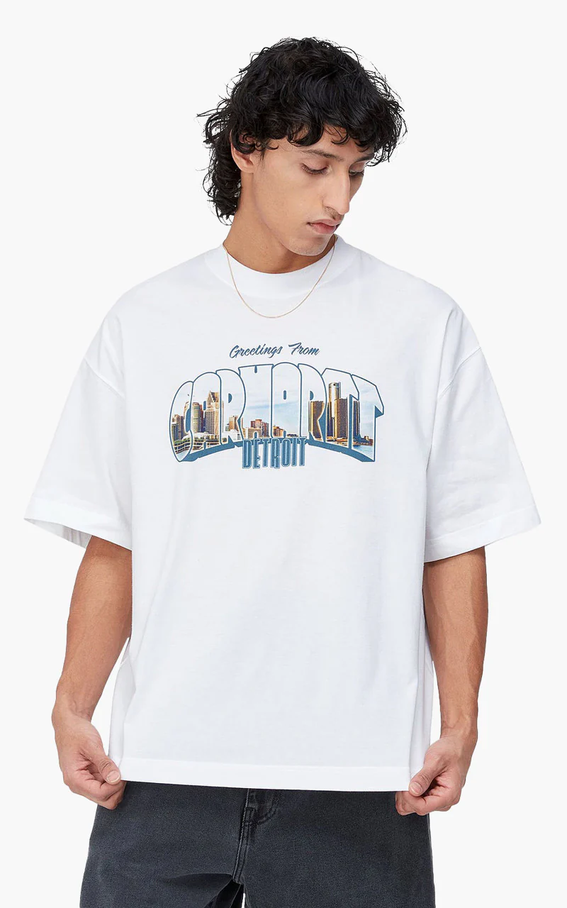 Carhartt WIP S/S Greetings T-Shirt White - Image 3