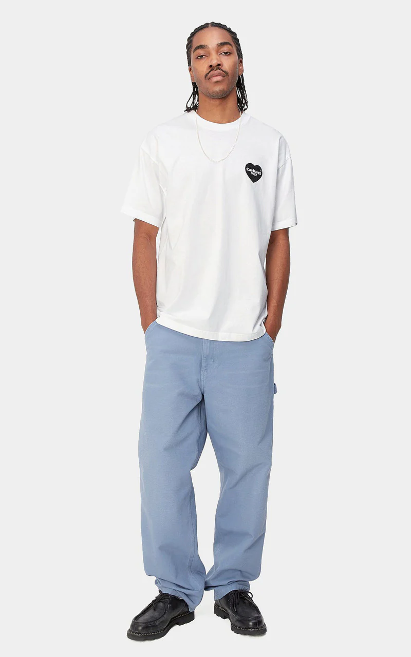 Carhartt WIP S/S Heart Bandana T-Shirt White/Black Stone Washed - Image 5
