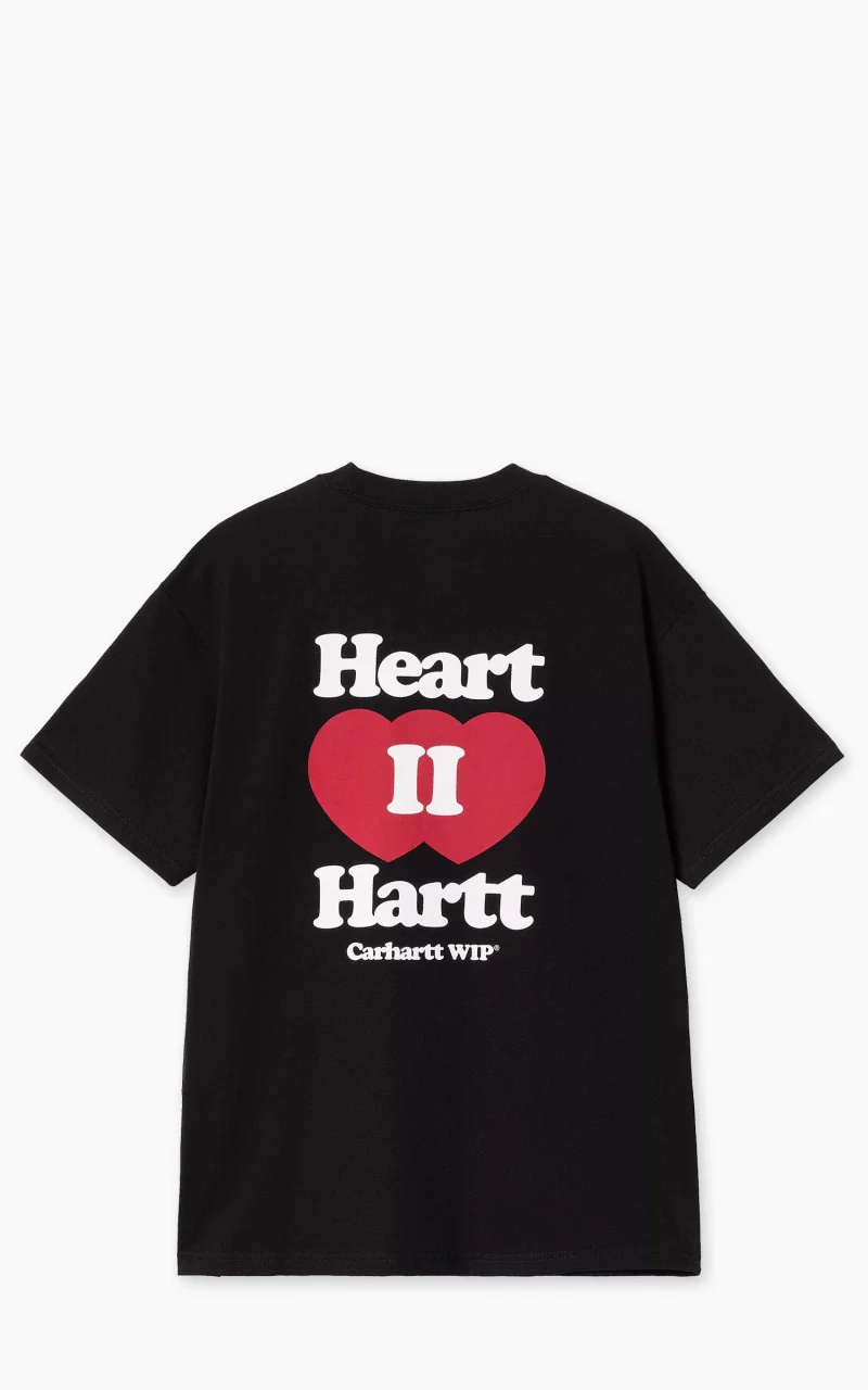 Carhartt WIP S/S Heart II Hartt T-Shirt Black - Image 2