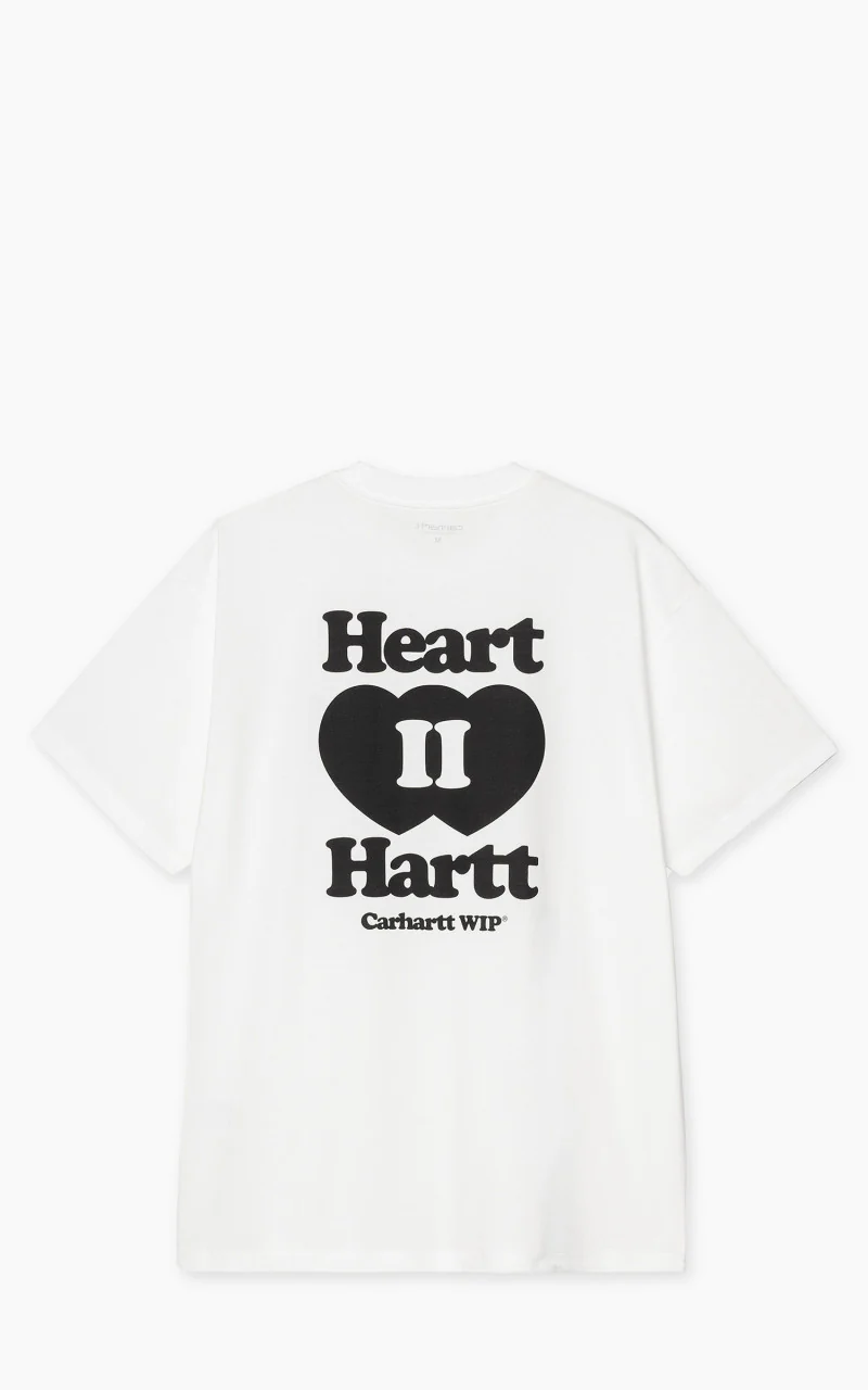 Carhartt WIP S/S Heart II Hartt T-Shirt White - Image 2