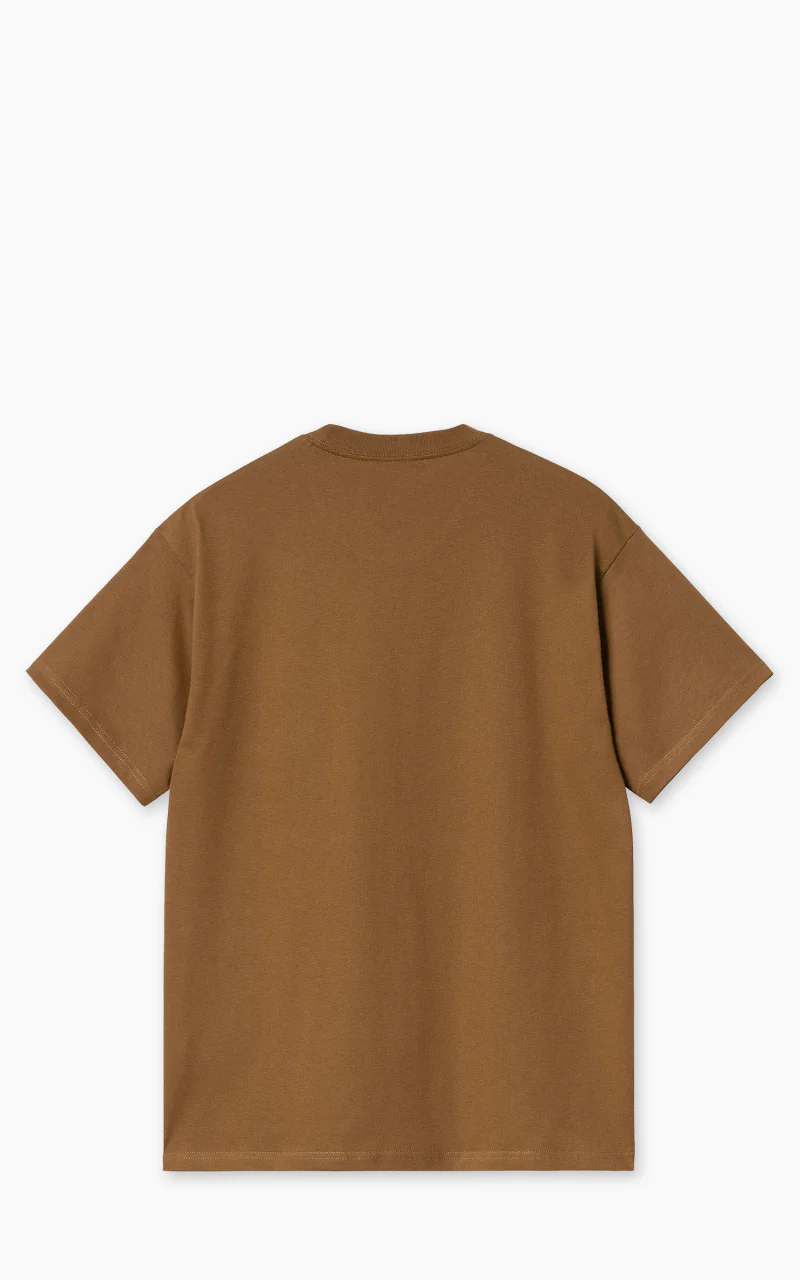 Carhartt WIP S/S Heart Train Pocket T-Shirt Hamilton Brown - Image 2