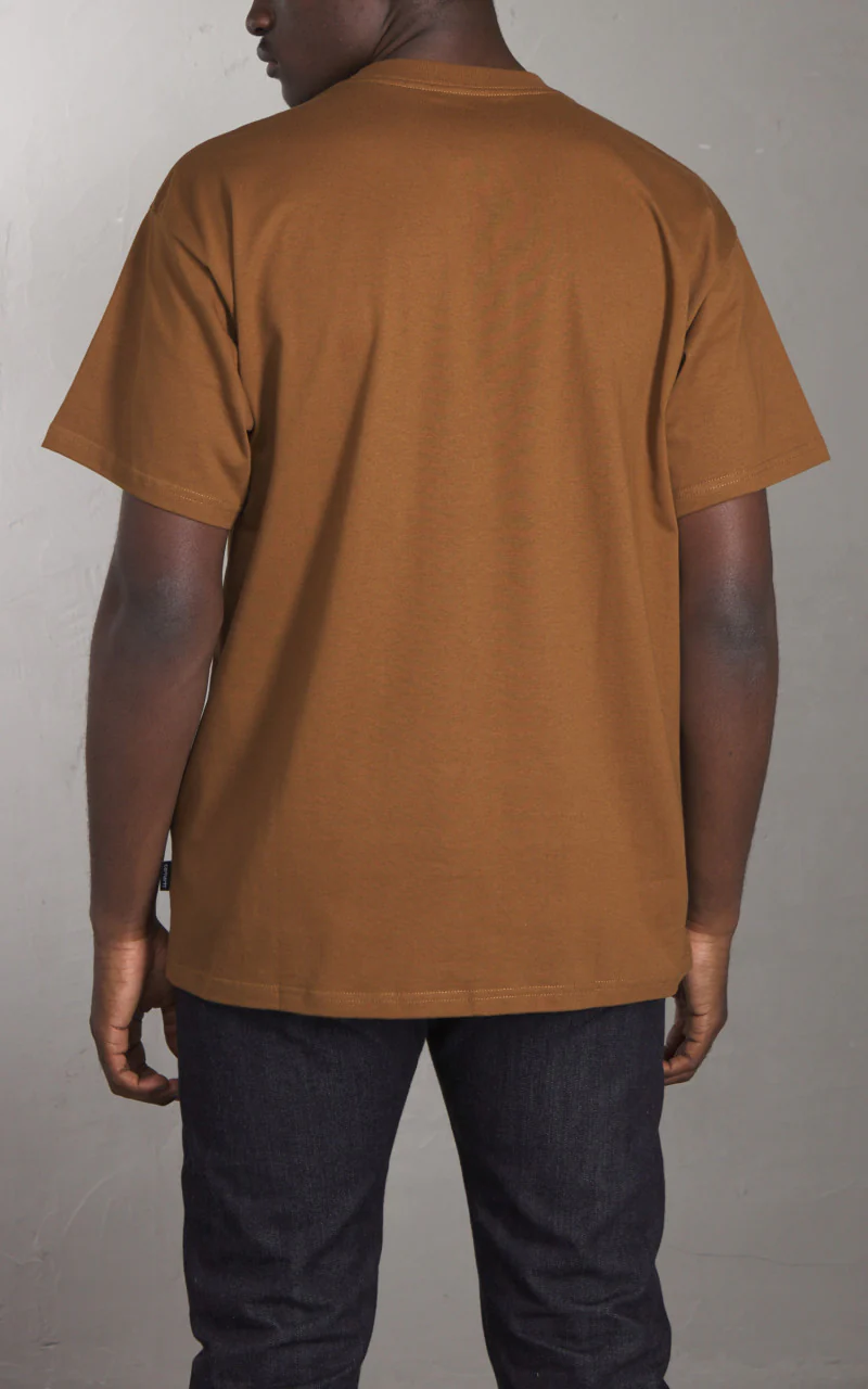 Carhartt WIP S/S Heart Train Pocket T-Shirt Hamilton Brown - Image 4
