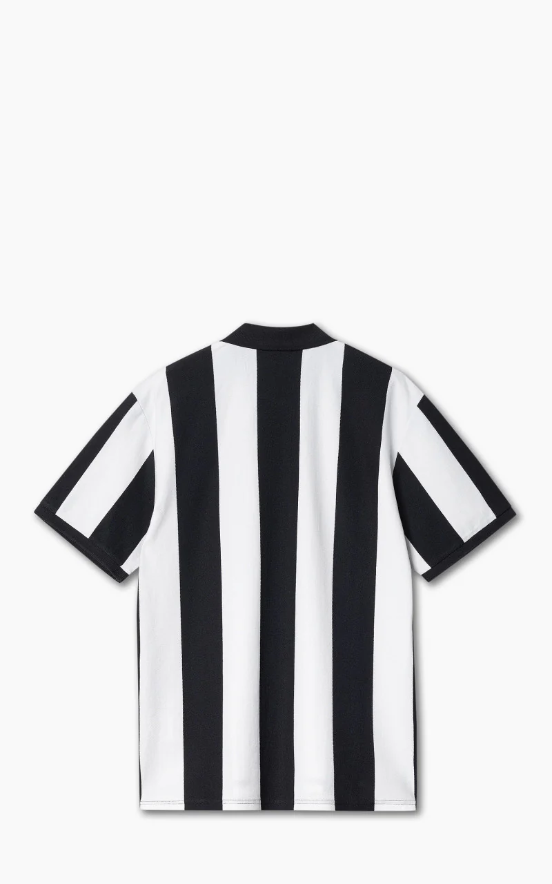 Carhartt WIP S/S Hinton Polo Hinton Stripe/Dark Navy - Image 4
