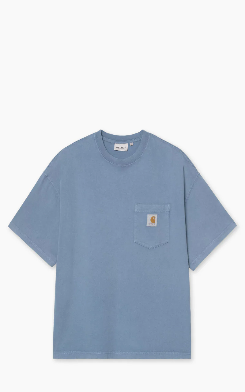 Carhartt WIP S/S Hudson Pocket T-Shirt Sorrent Chalk Wash
