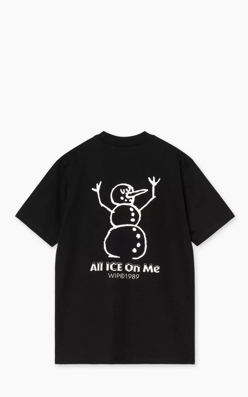 Carhartt WIP S/S Ice T-Shirt Black - Image 2