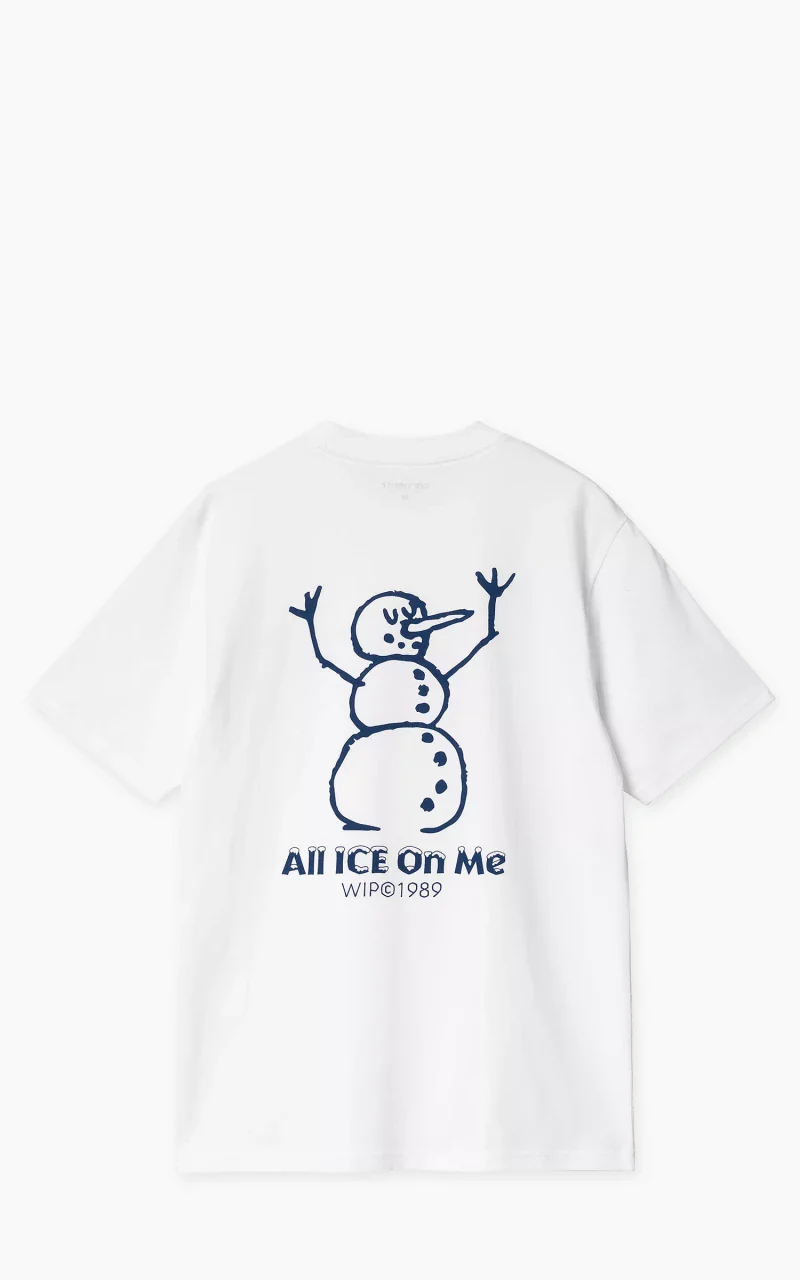 Carhartt WIP S/S Ice T-Shirt White - Image 2