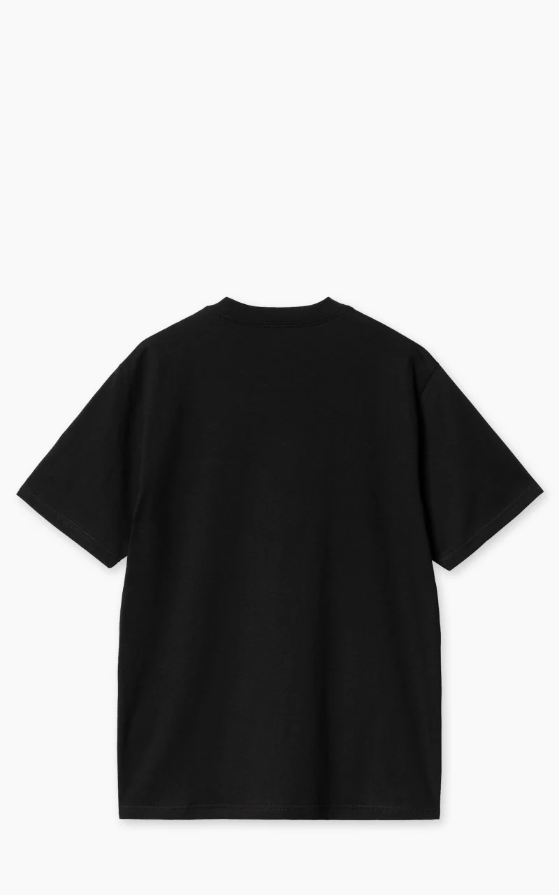 Carhartt WIP S/S Lay Up T-Shirt Black/Air Pink - Image 2