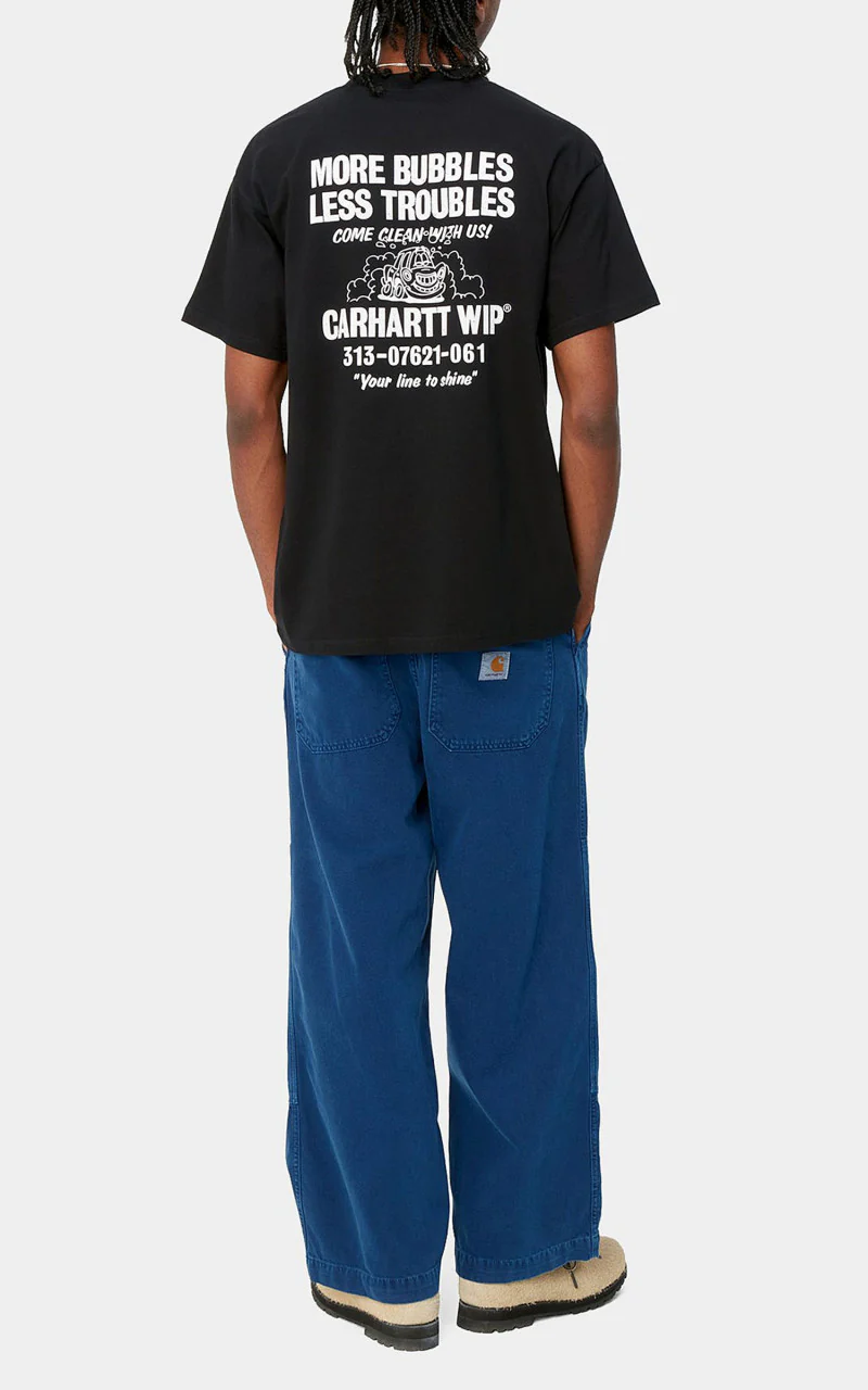 Carhartt WIP S/S Less Trouble T-Shirt Black/White - Image 4
