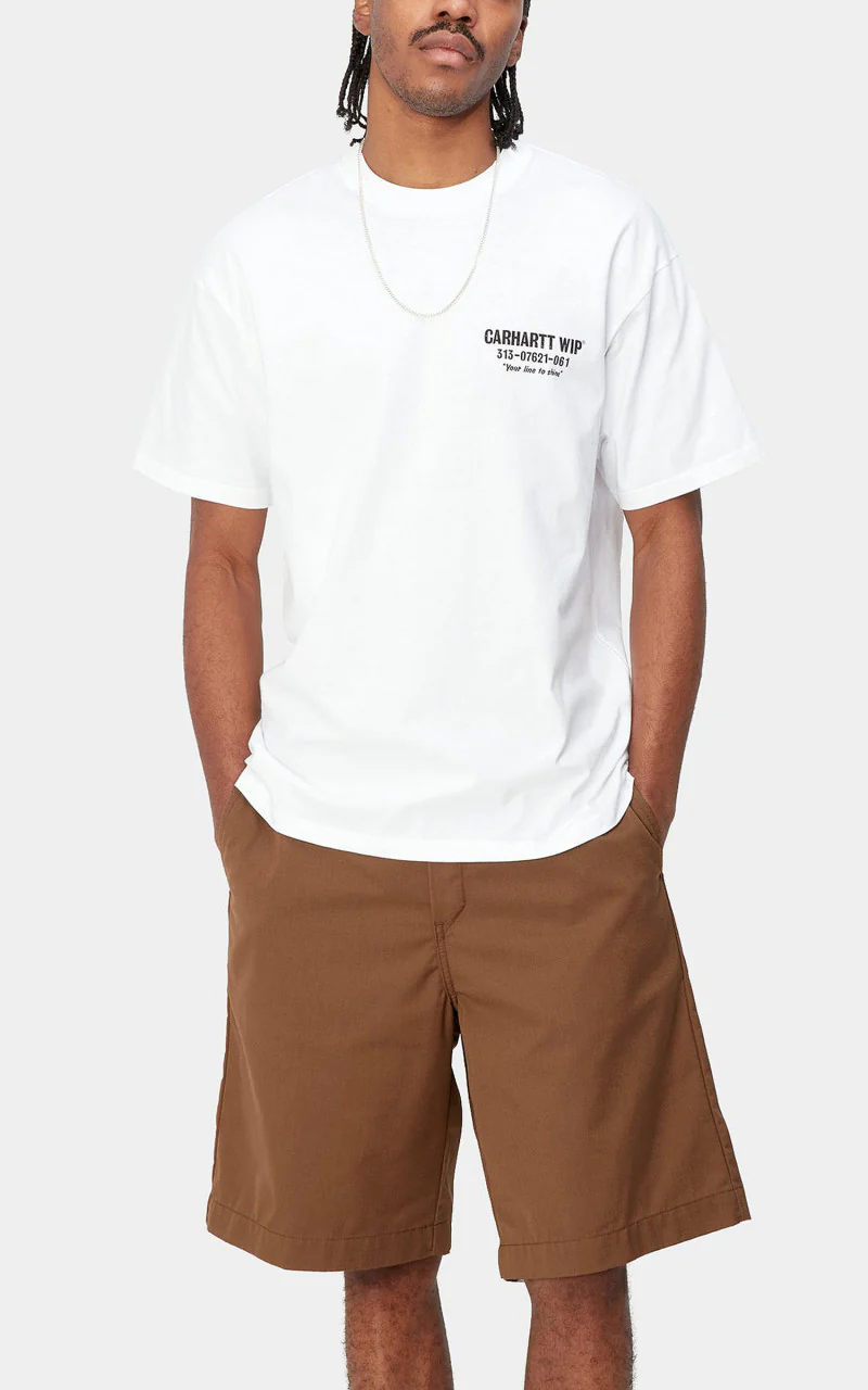 Carhartt WIP S/S Less Trouble T-Shirt White/Black - Image 4