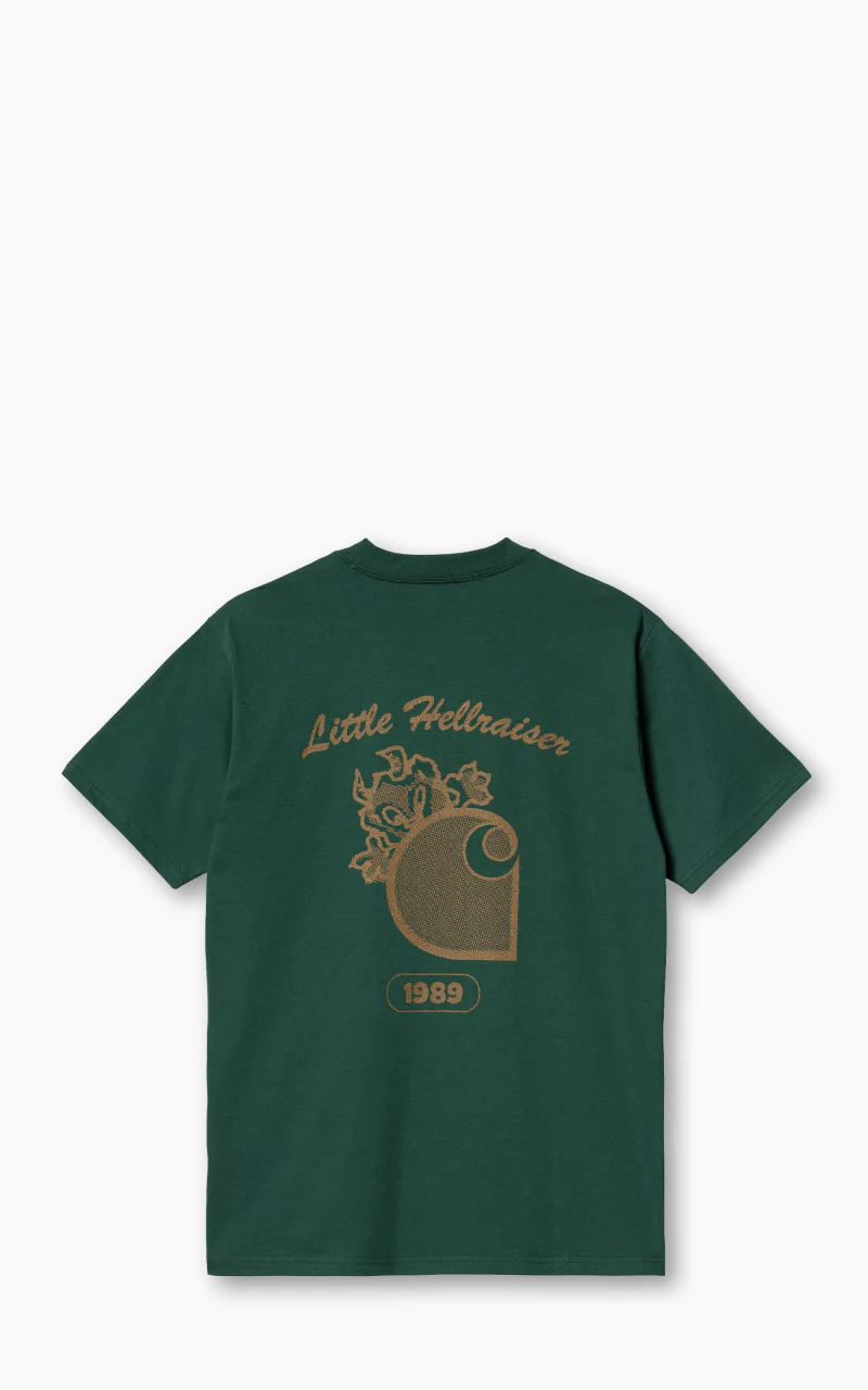 Carhartt WIP S/S Little Hellraiser T-Shirt Chervil/Brown - Image 4