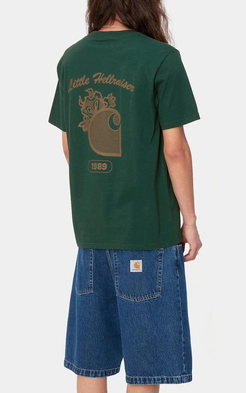 Carhartt WIP S/S Little Hellraiser T-Shirt Chervil/Brown - Image 5