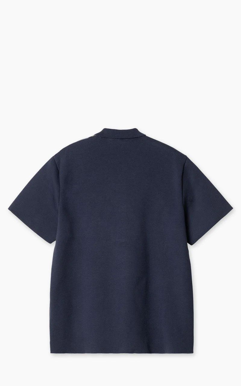 Carhartt WIP S/S Memory Knit Shirt Percy Stripe/Ink - Image 6