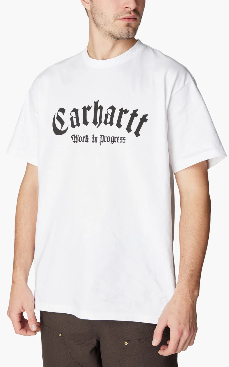 Carhartt WIP S/S Onyx T-Shirt White/Black - Image 4
