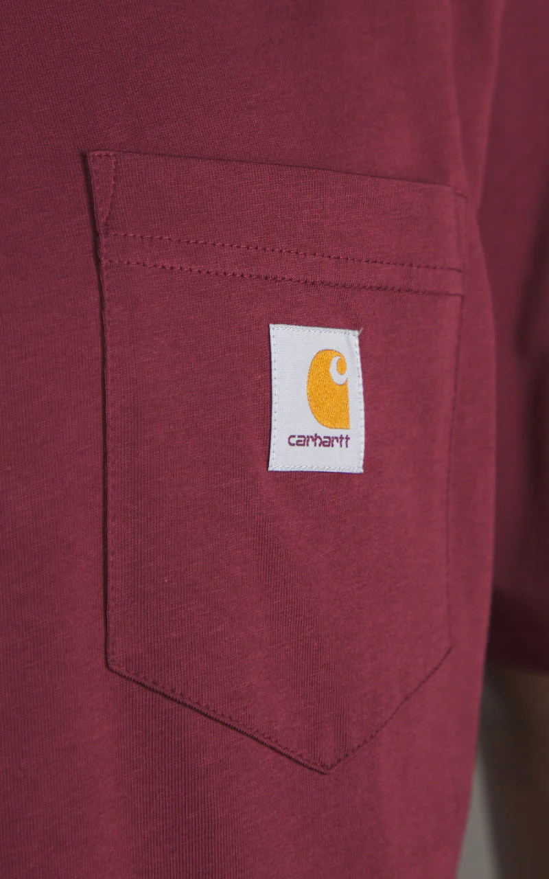 Carhartt WIP S/S Pocket T-Shirt Malbec - Image 5
