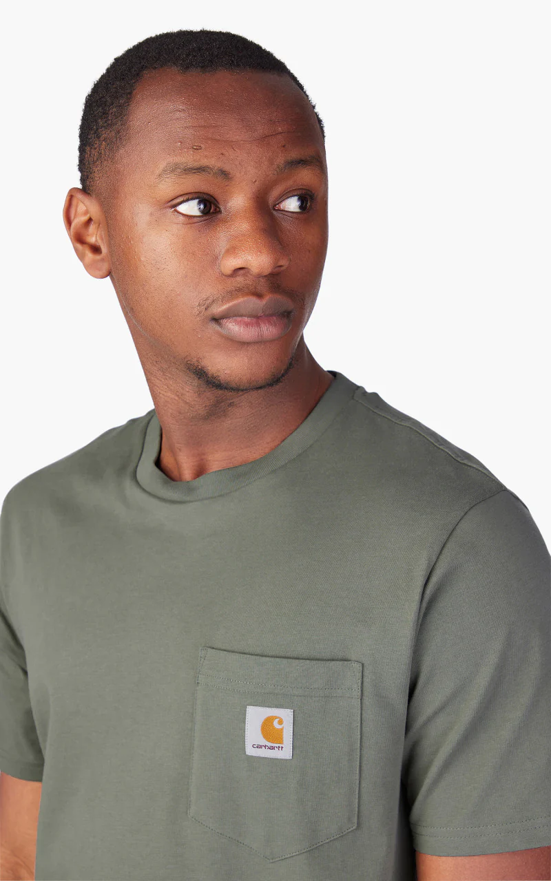 Carhartt WIP S/S Pocket T-Shirt Smoke Green - Image 4