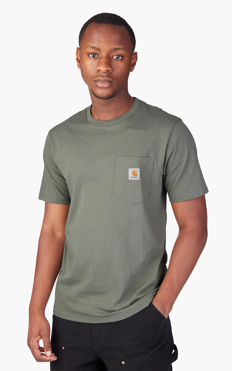 Carhartt WIP S/S Pocket T-Shirt Smoke Green - Image 5