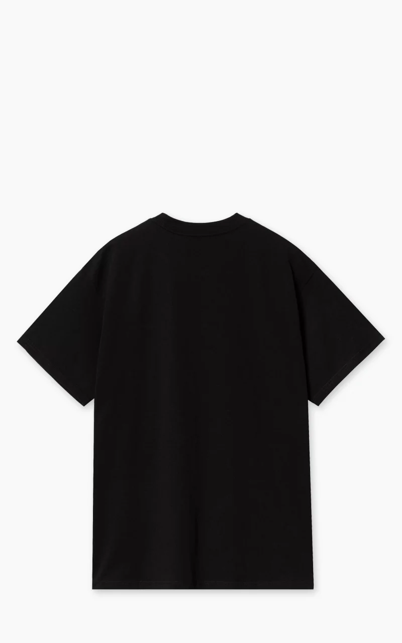 Carhartt WIP S/S Script Embroidery T-Shirt Black/White - Image 2