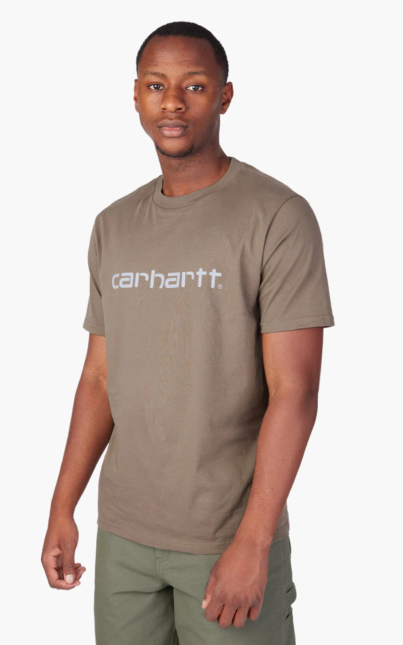 Carhartt WIP S/S Script T-Shirt Barista/Mirror - Image 5