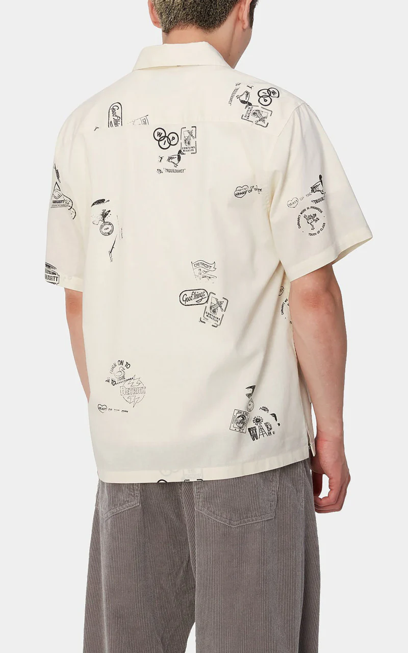 Carhartt WIP S/S Stamp Shirt Stamp Print/Wax - Image 5