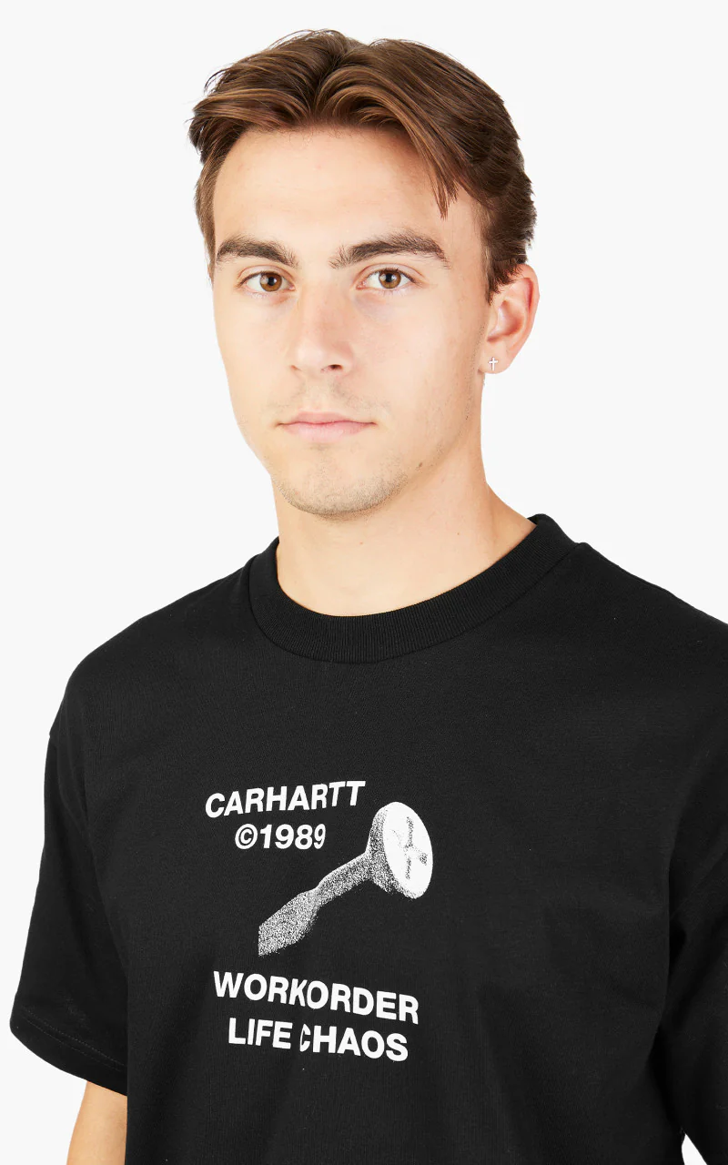 Carhartt WIP S/S Strange Screw T-Shirt Black - Image 6