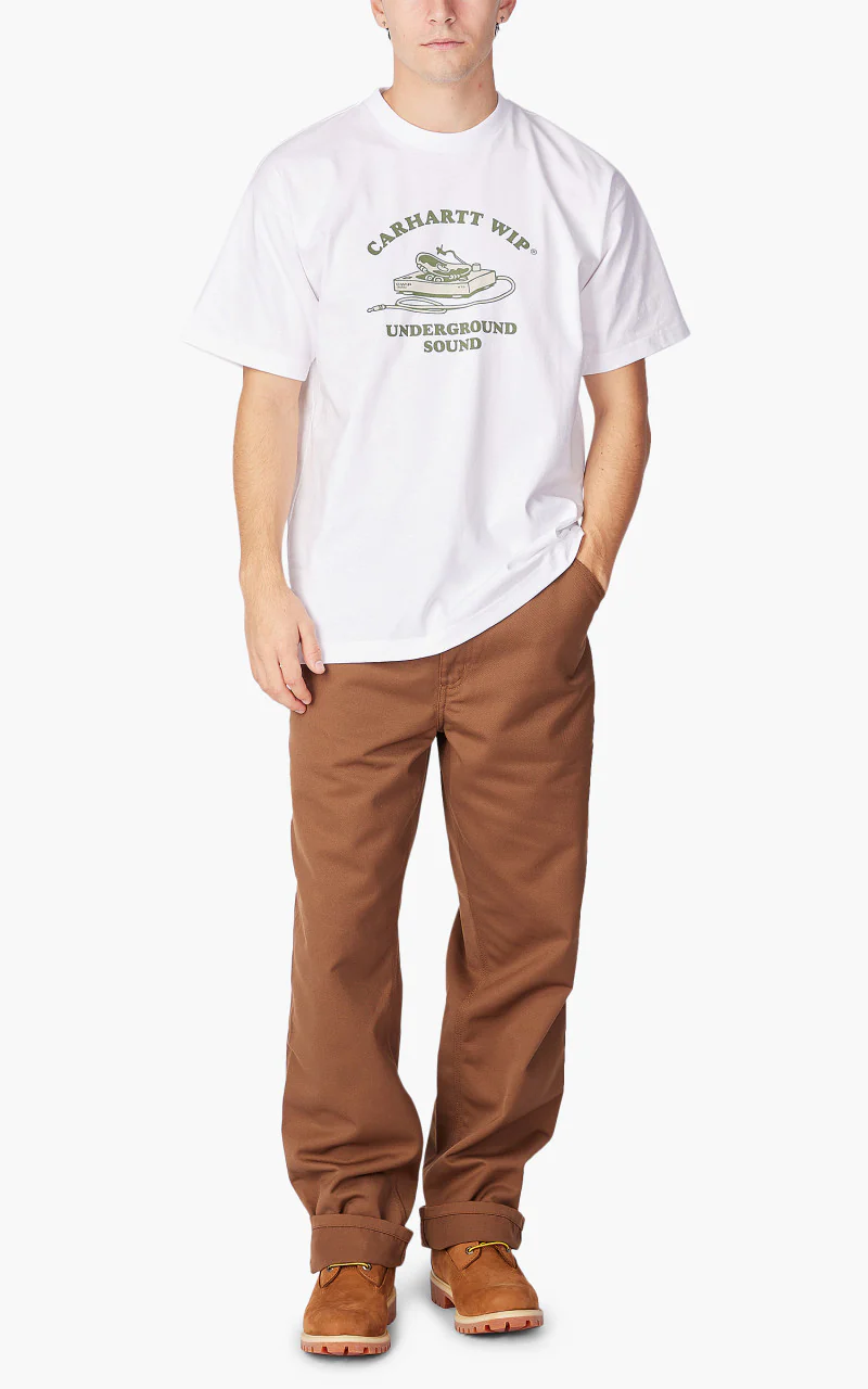 Carhartt WIP S/S Underground Sound T-Shirt White - Image 2