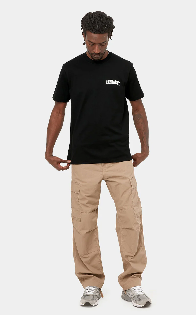 Carhartt WIP S/S University Script T-Shirt Black/White - Image 4