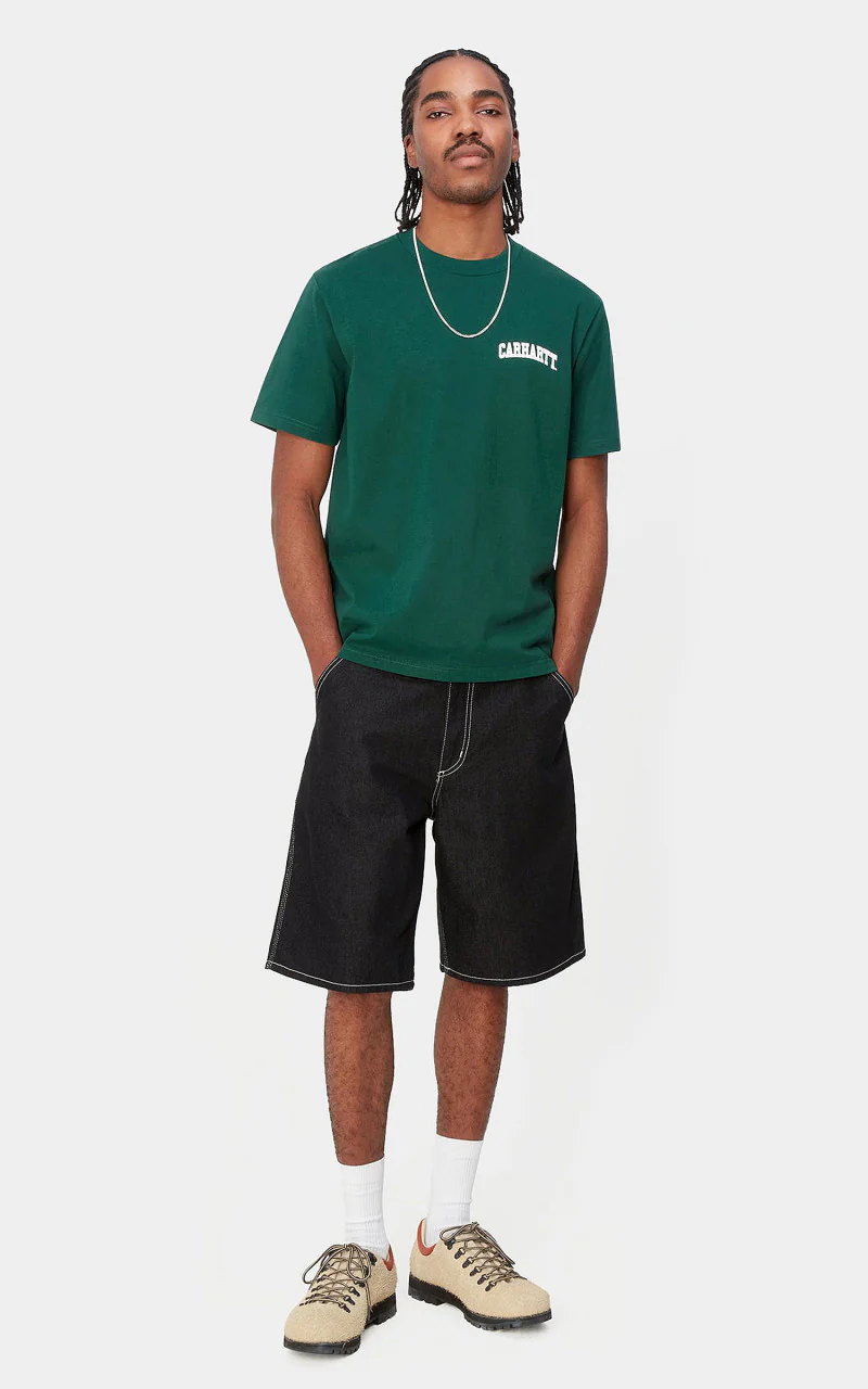 Carhartt WIP S/S University Script T-Shirt Chervil/White - Image 2