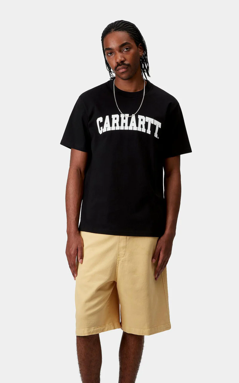 Carhartt WIP S/S University T-Shirt Black/White - Image 2