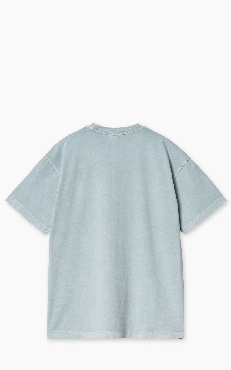 Carhartt WIP S/S Vista T-Shirt Garment Dyed Dusty Ice - Image 3