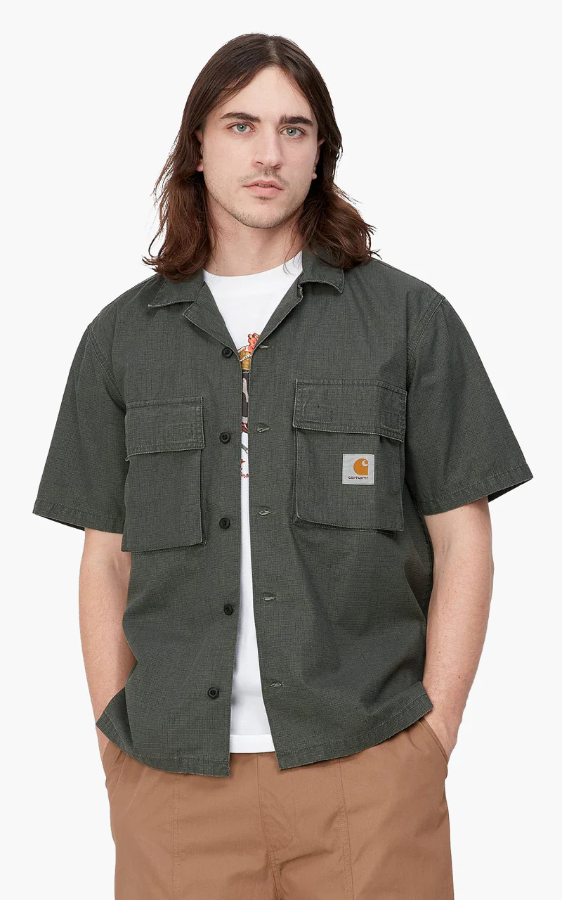 Carhartt WIP S/S Wynton Shirt Jura/Yucca - Image 3